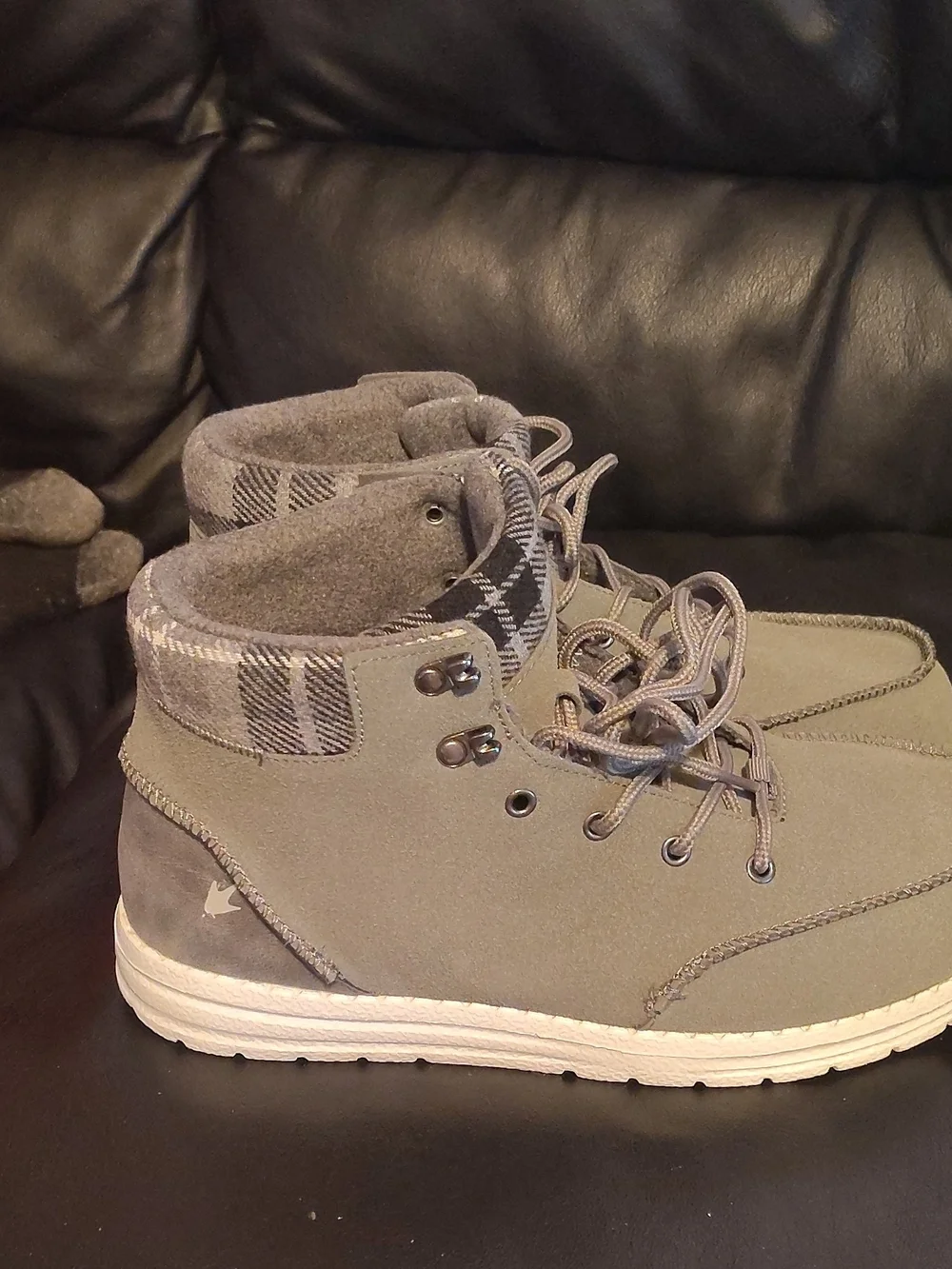 Frogg Togg Gray Suede Lace-Up Ankle Boot Sneakers